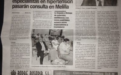 recorte prensa Noticia en el Sur Primera Jornada Actualización Vascular y Endovascular Xanit